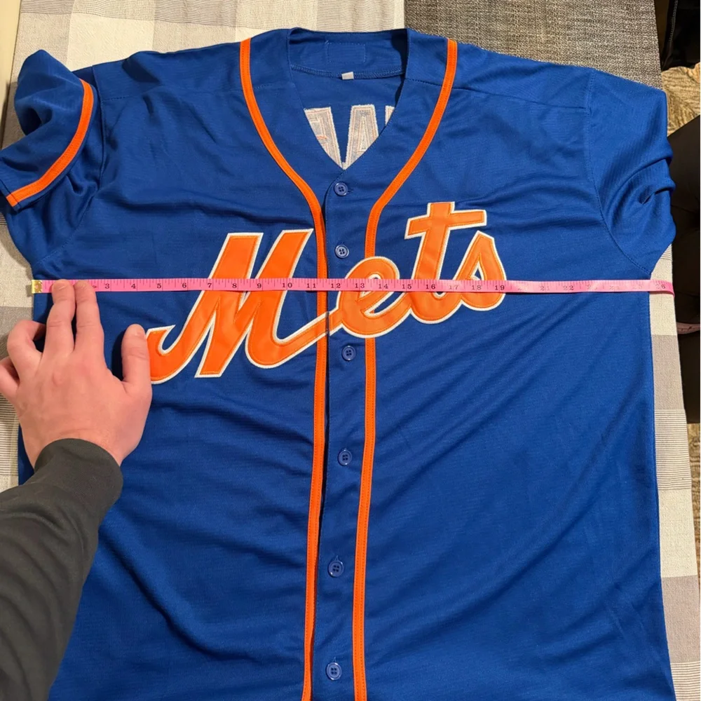 Francisco Alvarez New York Mets Blue Alternate Novelty Jersey Size XL - Picture 7 of 8